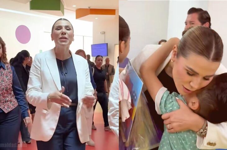 Capturas de pantalla del video de Marina del Pilar en el CRIT de Tijuana.