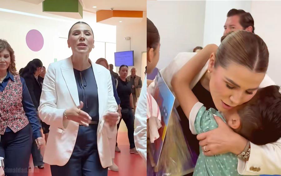 Capturas de pantalla del video de Marina del Pilar en el CRIT de Tijuana.