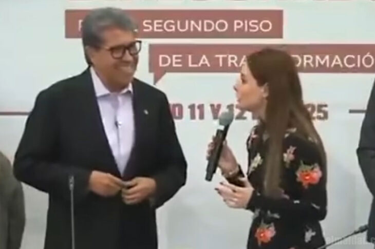 Ricardo Monreal y Maryfer Centeno.