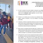 Gente de Morena afiliando a gente en el edificio de gobierno. El documento del fallo del IEE.