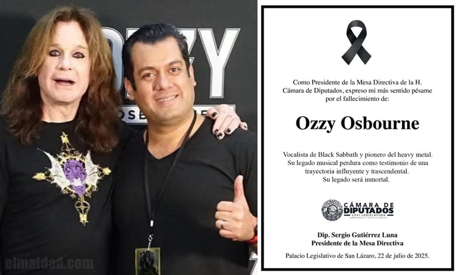 Ozzy y Sergio Gutiérrez. El comunicado a nombre del funcionario.