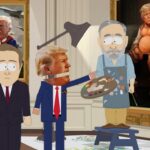 Trump reclamándole al pintor por plasmar su pene pequeño en el lienzo.