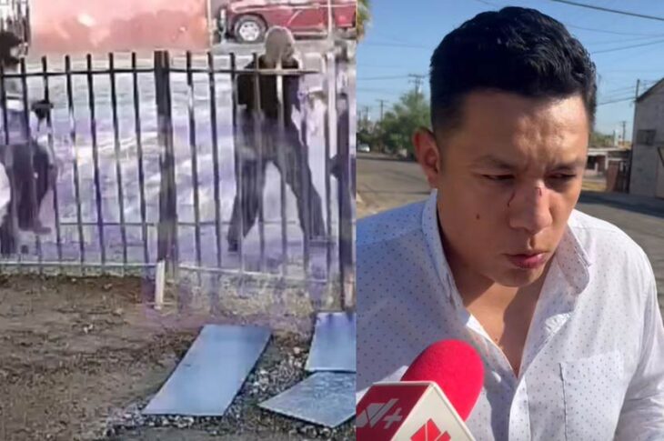 Agresores del periodista Jorge Heras.
