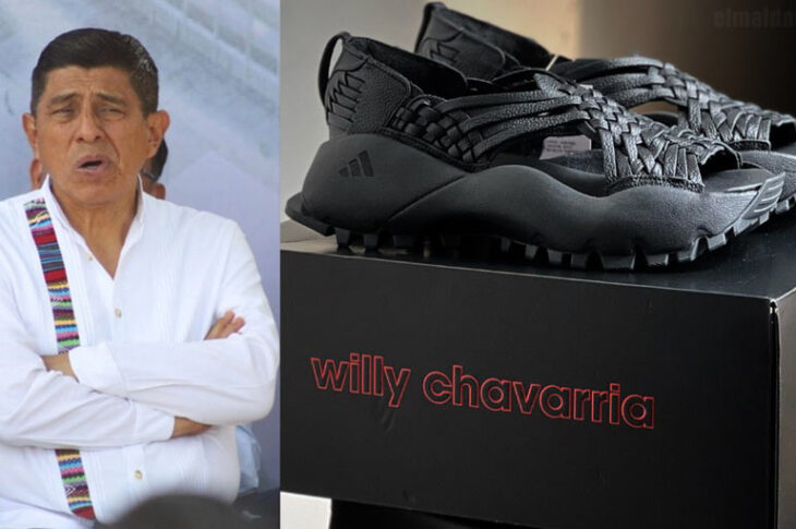 Gobernador de Oaxaca y los huaraches Adidas.