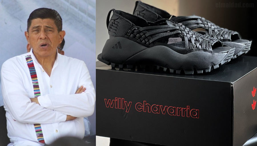 Gobernador de Oaxaca y los huaraches Adidas.