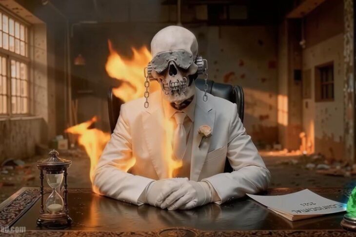Vic Rattlehead en comunicado oficial de Megadeth.