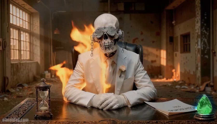 Vic Rattlehead en comunicado oficial de Megadeth.