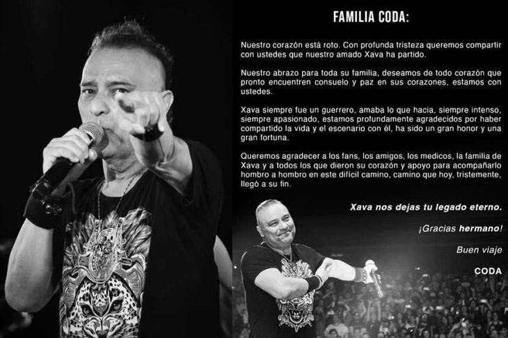 Xava Drago y comunicado oficial de Coda.