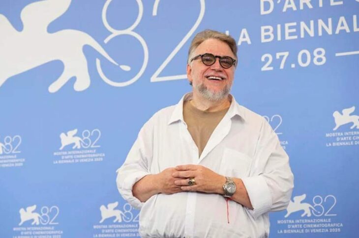Guillermo del Toro en el festival de Venecia.