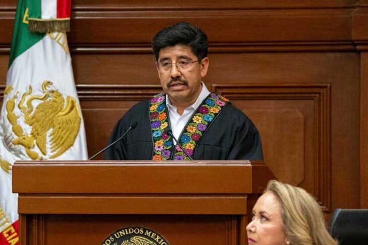 Hugo Aguilar dando su discurso. Foto: Rodrigo González "Eneas".