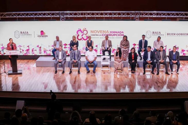 Marina del Pilar en la 9a jornada contra la corrupción.