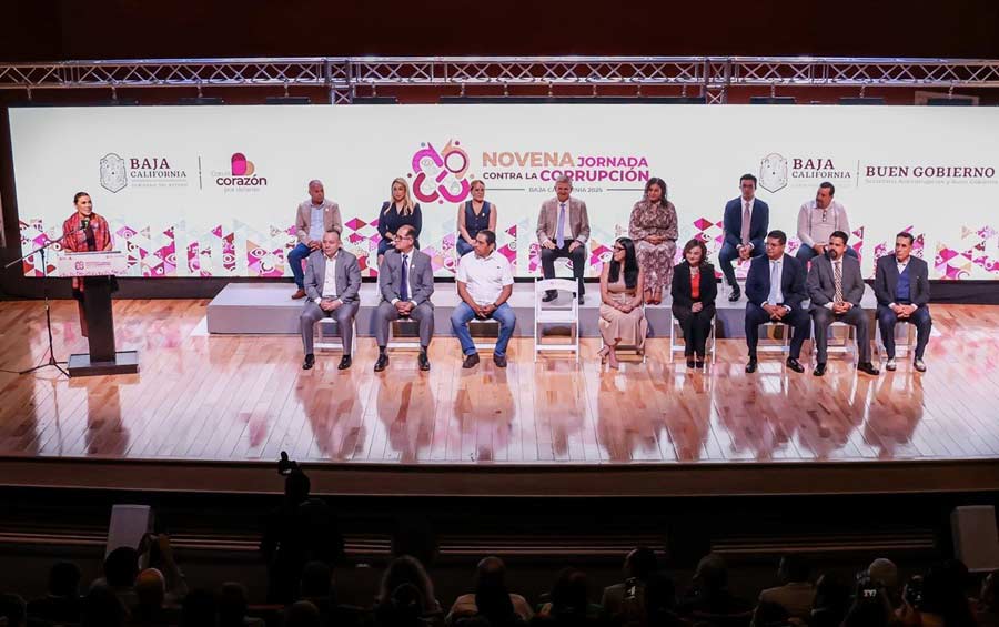 Marina del Pilar en la 9a jornada contra la corrupción.