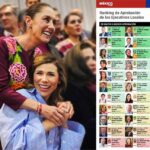 Marina del Pilar con Claudia Sheinbaum y la encuesta de México Elige.