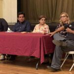 Periodistas Villalugo, Delgado, Cervantes, Pérez y Torres.