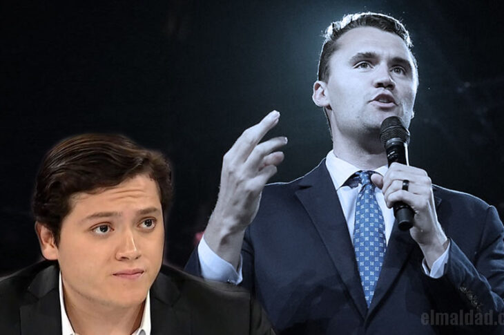 Salvador Ramírez y Charlie Kirk.