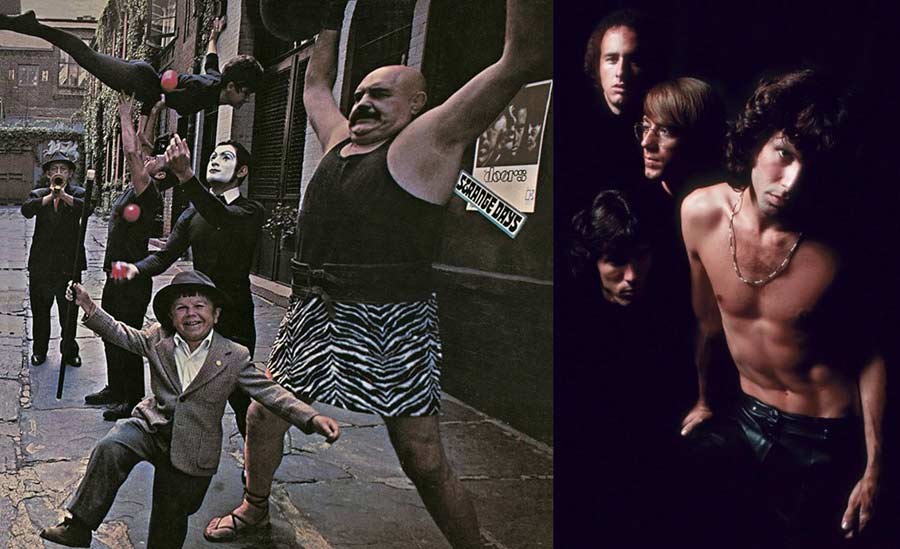 Portada de Strange Days y The Doors.
