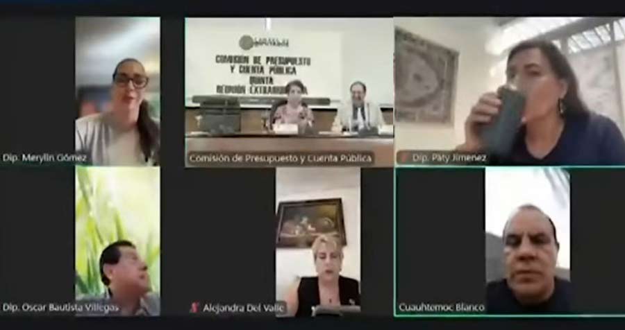 Captura de pantalla de la sesión.
