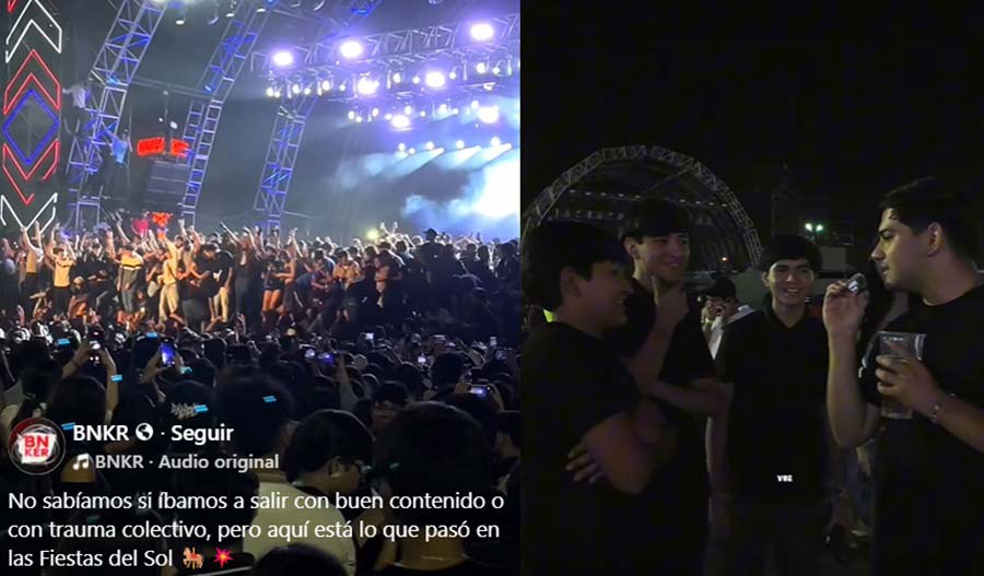 Capturas de pantalla del reel de BNKR.