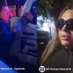 Detenidos y Adriana, dueña de la casa.