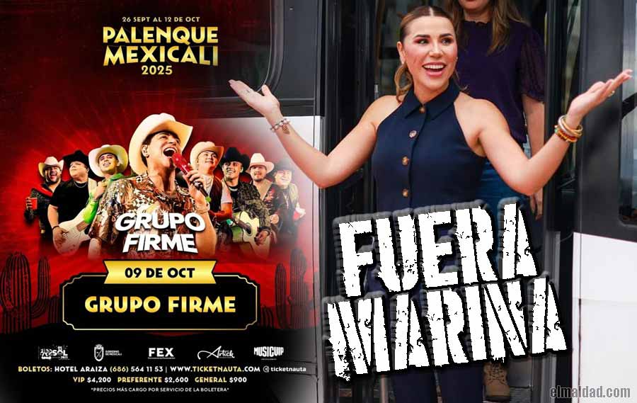 Flyer del Grupo Firme y Marina del Pilar.