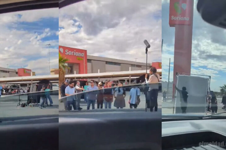 Capturas de pantalla del video mostrando detrás de cámaras de spot de Marina.