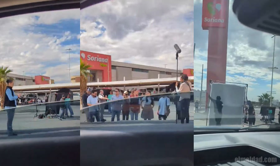 Capturas de pantalla del video mostrando detrás de cámaras de spot de Marina.