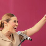 Marina del Pilar en evento en Tijuana.