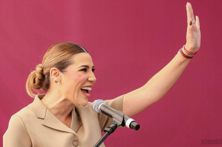 Marina del Pilar en evento en Tijuana.