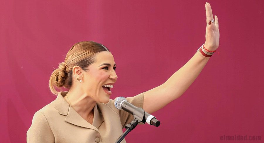 Marina del Pilar en evento en Tijuana.