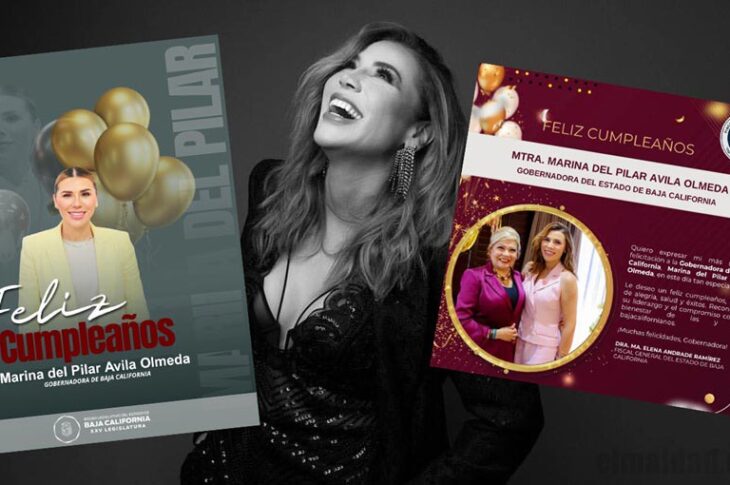 Foto de Marina del Pilar y las felicitaciones del congreso y de la fiscalía.