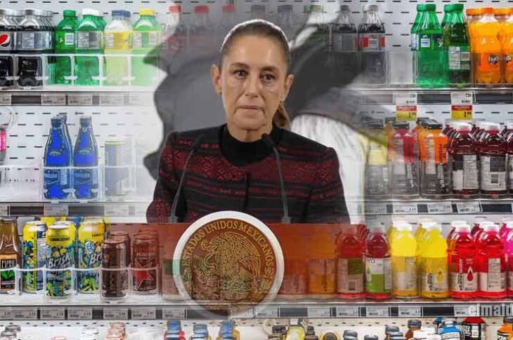 Claudia Sheinbaum y las bebidas azucaradas.