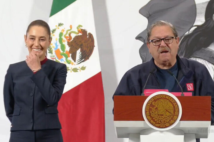 Claudia Sheinbaum y Paco Ignacio Taibo II.