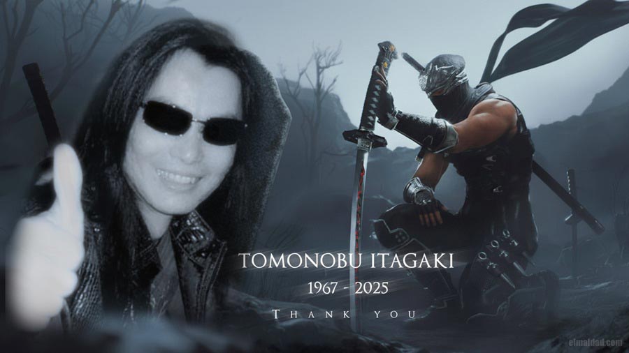 Tomonobu Itagaki, en una imagen tributo.