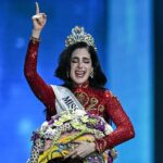 Fátima Bosh dando sus primeros pasos como Miss Universo 2025. Foto: Lillian Suwanrumpha.
