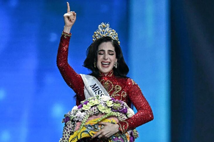 Fátima Bosh dando sus primeros pasos como Miss Universo 2025. Foto: Lillian Suwanrumpha.