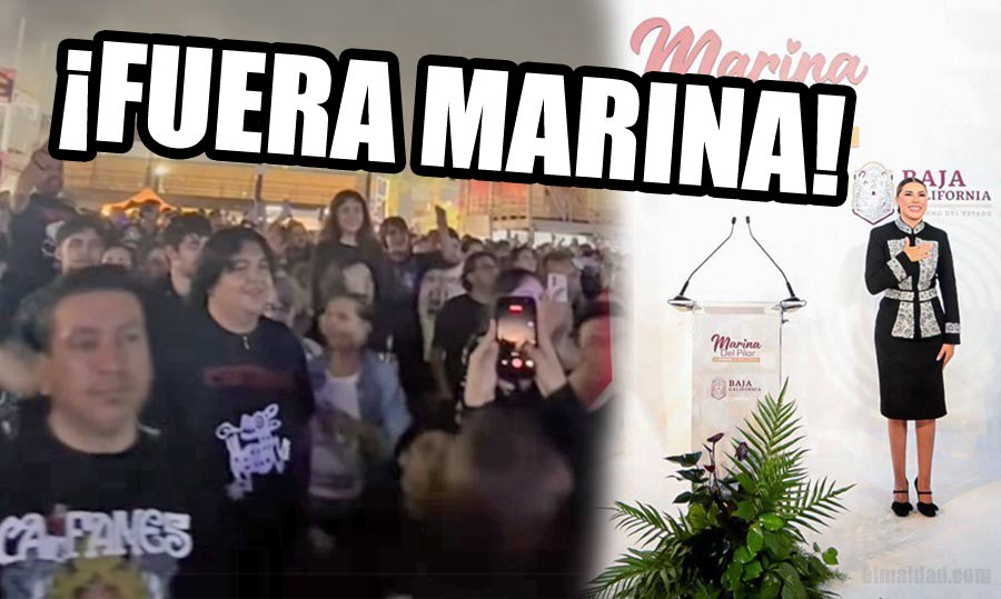 Raza en el concierto de Caifanes y Marina del Pilar al finalizar su informe de gobierno.