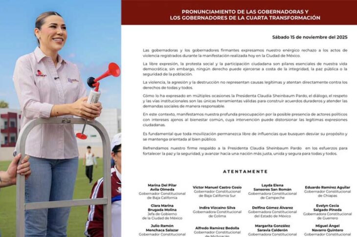 Marina del Pilar y el comunicado.