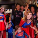 Marina del Pilar festejando el halloween.