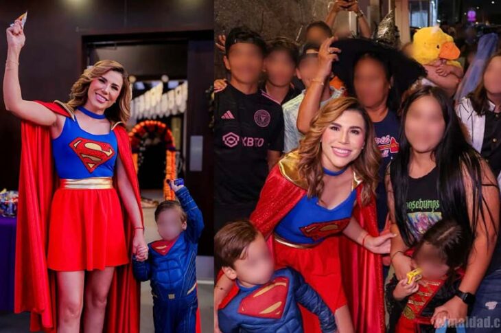 Marina del Pilar festejando el halloween.