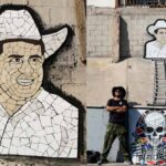 Mural de Carlos Manzo y miembros del colectivo Boquilla Negra.