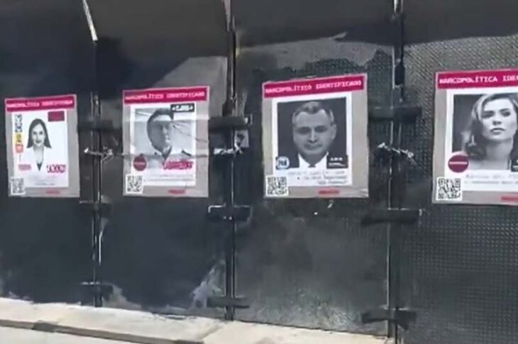 Imágenes de políticos señalados de presuntos nexos con el crimen organizado.