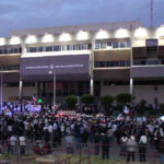 Toma de la manifestación a las 5 de la tarde.