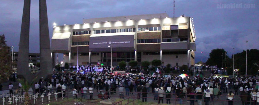 Toma de la manifestación a las 5 de la tarde.