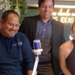 Cristian Torres, Armando Nieblas y Andrea Celeste. Captura de pantalla de su transmisión en vivo.