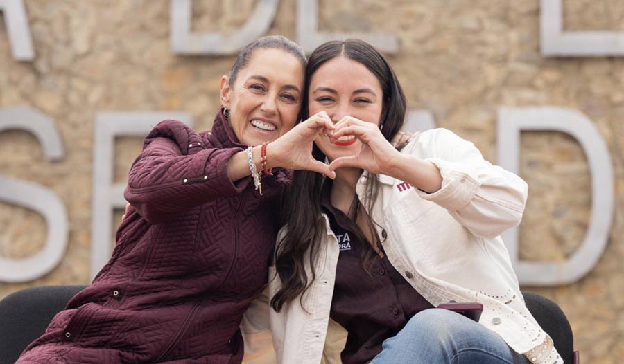 Claudia Sheinbaum y Julieta Ramírez.