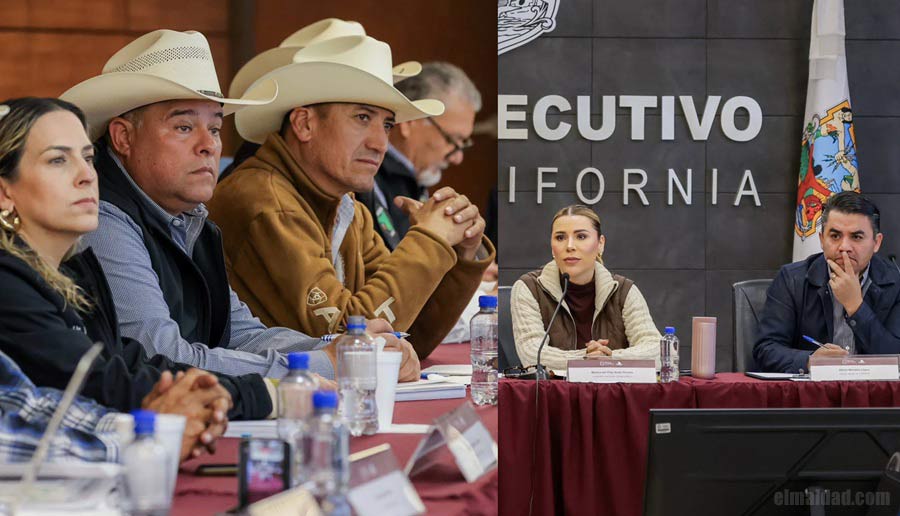 Agricultores y autoridades.