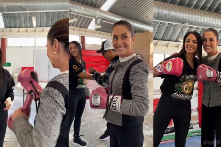 Diana "la bonita" Fernández y Claudia Sheinbaum.