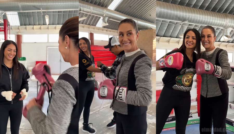 Diana "la bonita" Fernández y Claudia Sheinbaum.