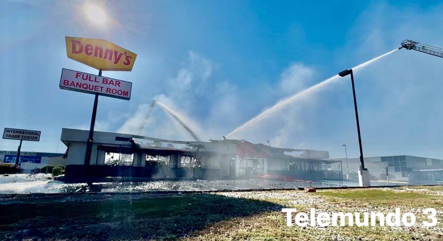 Denny's de Calexico. Foto: Telemundo.
