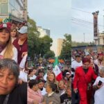 Marina del Pilar en las calles de la CDMX.